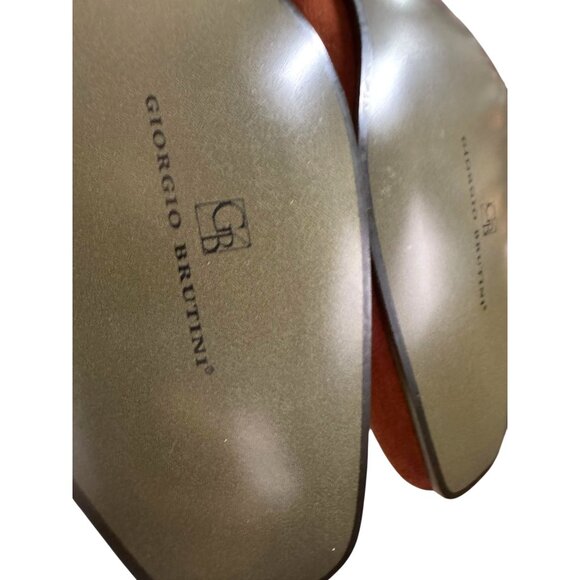 Giorgio Brutini Private Collection Men's Rust Suede Ankle Boots 8.5 NWB - Picture 8 of 9